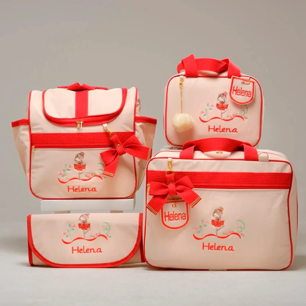 Kit Bolsa Maternidade Menina Bailarina 4 Peças